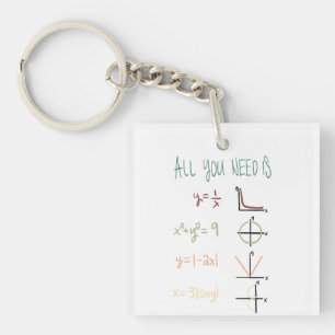 Porte-clefs Porte - clé des amoureux des maths