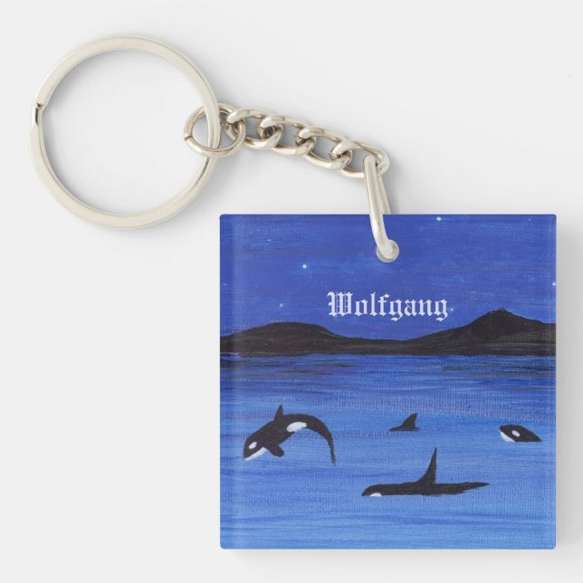 Porte-clefs Porte - clé des baleines tueuses (Devant)