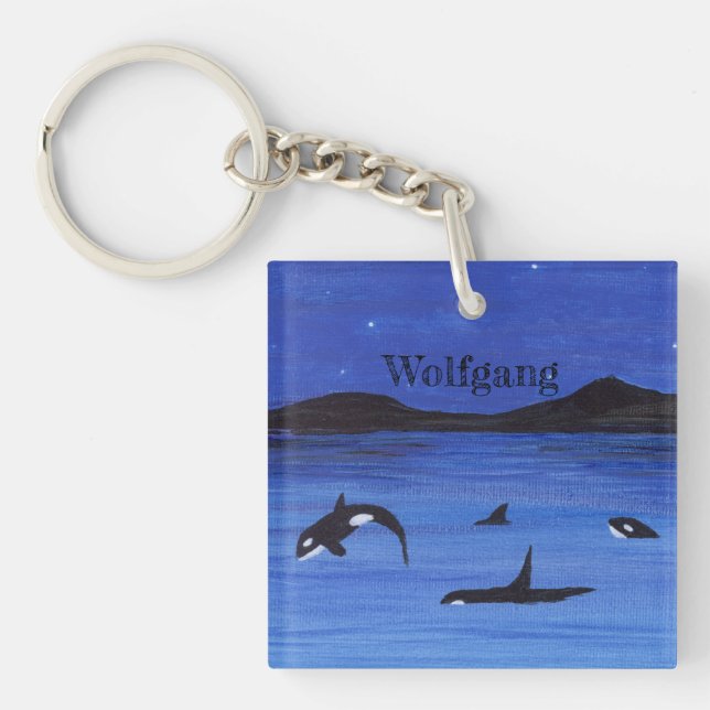 Porte-clefs Porte - clé des baleines tueuses (Devant)