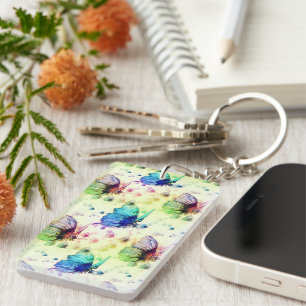 Porte-clefs Porte - clé des papillons aquarelle