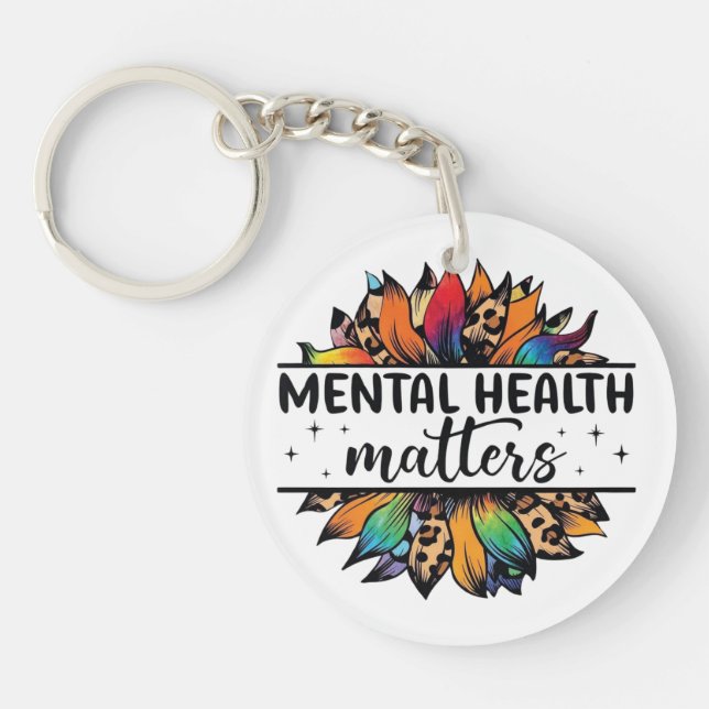 Porte-clefs Porte - clé des questions de santé mentale (Devant)