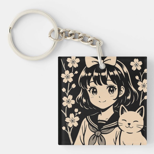 Porte-clefs Porte - clé des Whiskers Sakura (Devant)