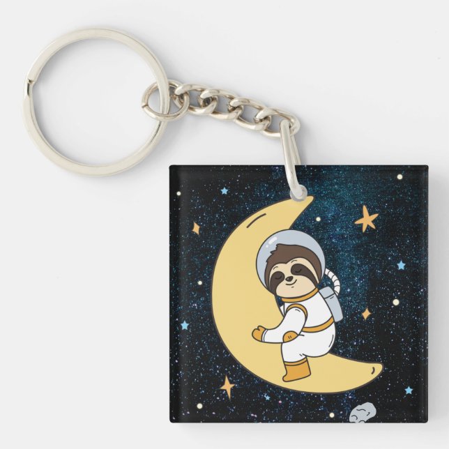 Porte-clefs Porte - clé d'espace mignon (Devant)
