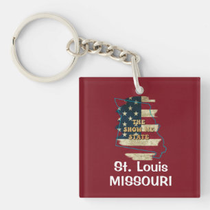 Porte-clefs Porte - clé d'état du Missouri personnalisé