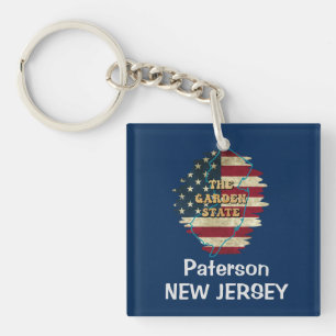 Porte-clefs Porte - clé d'état New Jersey personnalisé