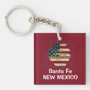Porte-clefs Porte - clé d'état Nouveau-Mexique personnalisé