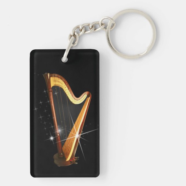 Porte-clefs Porte - clé d'harpe de pédale (Dos)