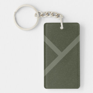 Porte-clefs Porte - clé diagonal - Moss Green Acrylique