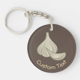 Porte-clefs Porte - clé d'icône de coupe d'ail