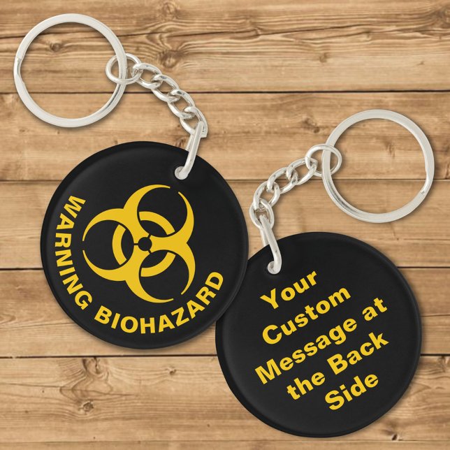 Porte-clefs Porte - clé d'icônes de risque biologique (Créateur téléchargé)