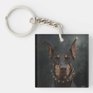 Porte-clefs Porte - clé Doberman Pinscher