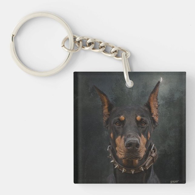 Porte-clefs Porte - clé Doberman Pinscher (Devant)