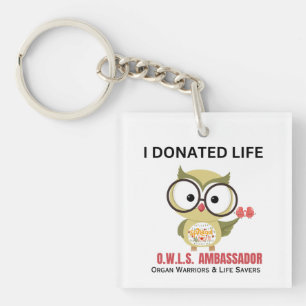 PORTE-CLEFS PORTE - CLÉ DONATEUR ORGAN - J'AI DONNÉ LA VIE