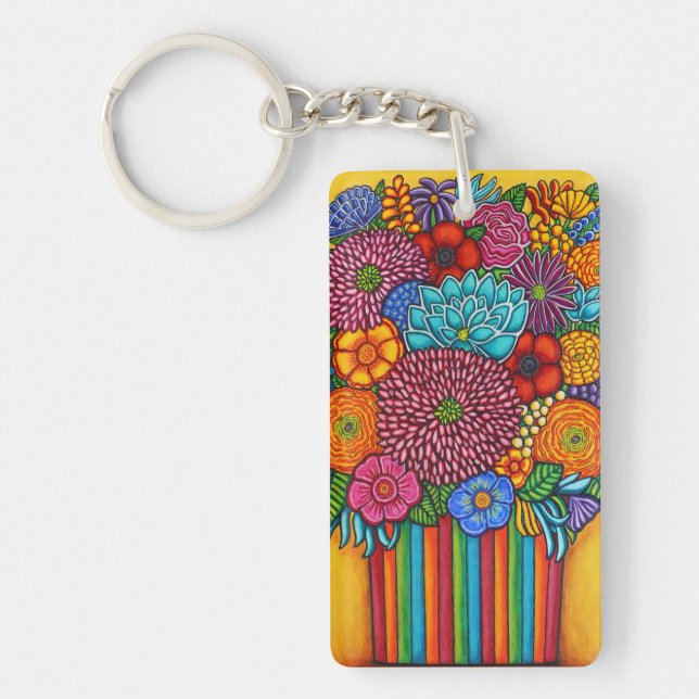 Porte-clefs Porte - clé du bouquet de fête (Devant)