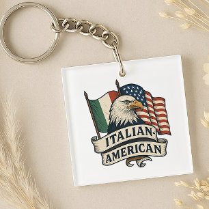 Porte-clefs Porte - clé du drapeau américain italien Patrimo