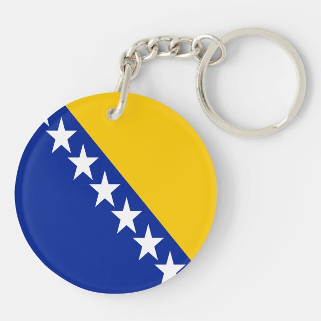 Porte-clefs Porte - clé du drapeau de Bosnie-Herzégovine patri (Dos)