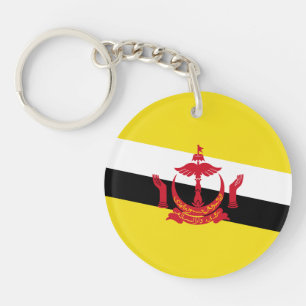 Porte-clefs Porte - clé du drapeau du Brunei patriotique