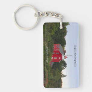 Porte-clefs Porte - clé du rectangle du phare du port Marquett