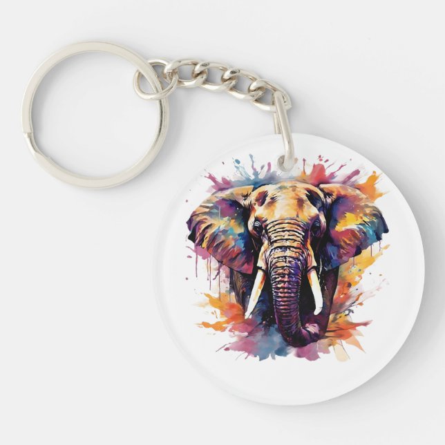 Porte-clefs Porte - clé éléphant (Devant)