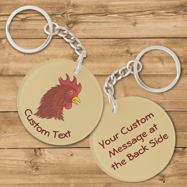 Porte-clefs Porte - clé en chef du Red Rooster (Créateur téléchargé)