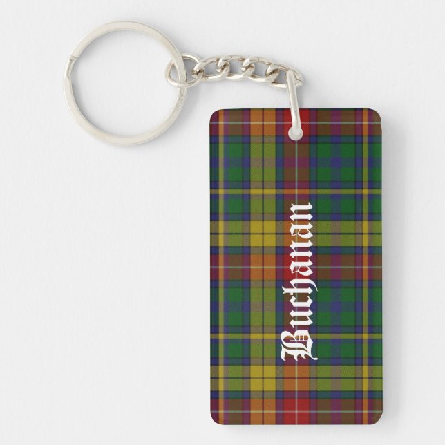 Porte-clefs Porte - clé fait sur commande de plaid de tartan (Devant)