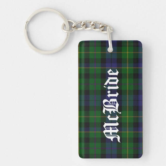 Porte-clefs Porte - clé fait sur commande de plaid de tartan (Devant)
