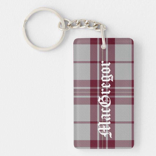 Porte-clefs Porte - clé fait sur commande de plaid de tartan (Devant)