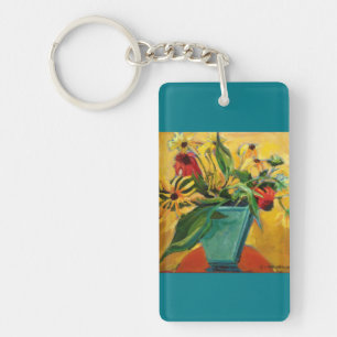 Porte-clefs Porte - clé floral contemporain