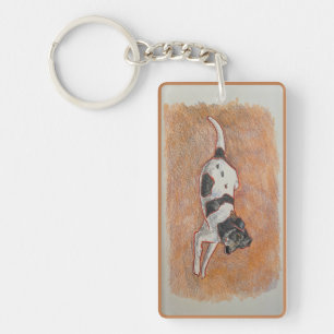 Porte-clefs Porte - clé Foxhound Terrier Mix
