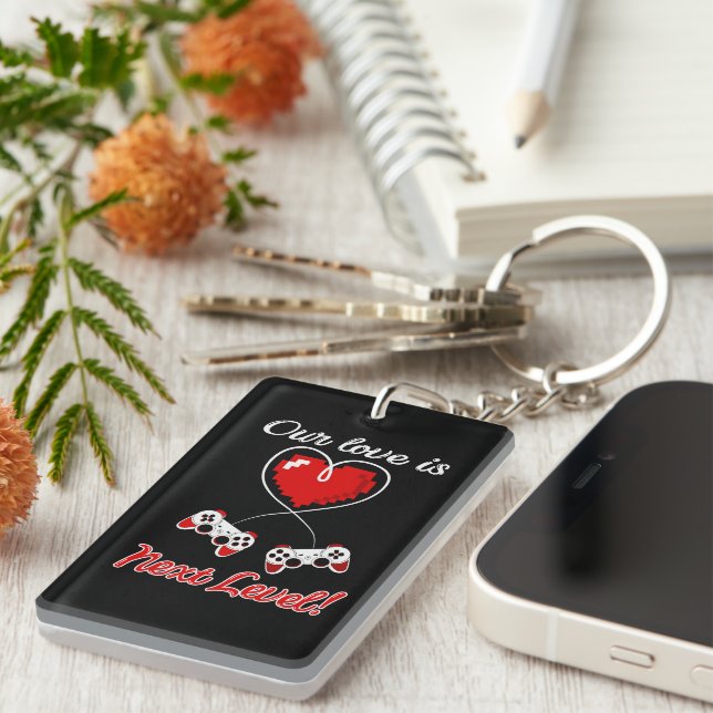 Porte-clefs Porte - clé Gamer Valentine (Devant droit)