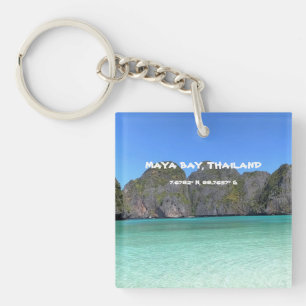 Porte-clefs Porte - clé GPS de Maya Bay Thaïlande