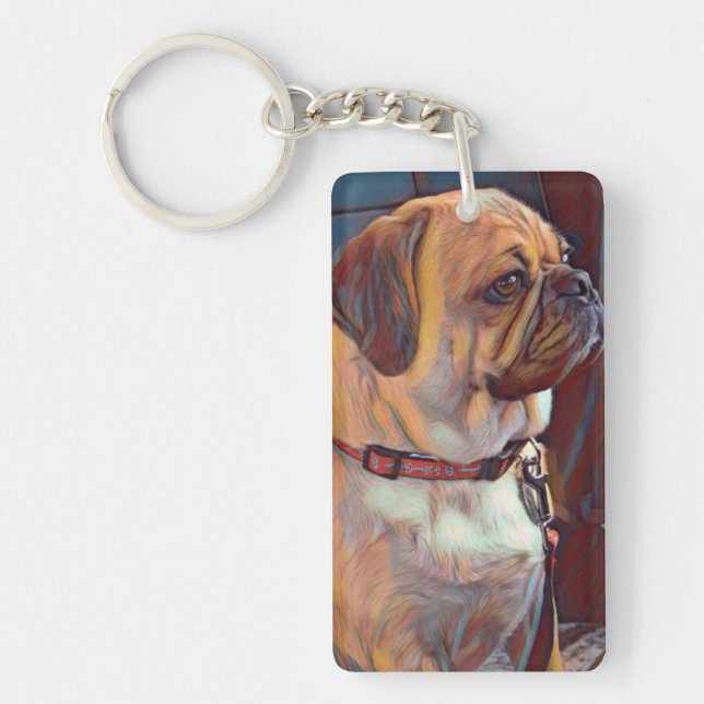 Porte-clefs Porte - clé grand-parent Proube Puggle (Devant)