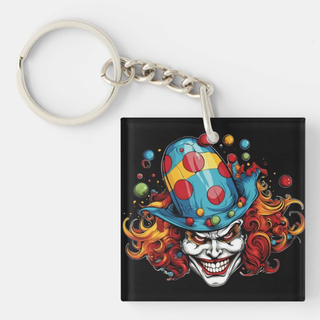 Porte-clefs Porte - clé Halloween/Joker (Devant)