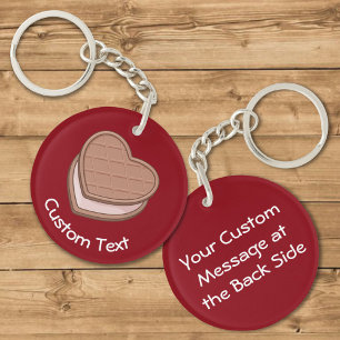Porte-clefs Porte - clé Heart Biscuit