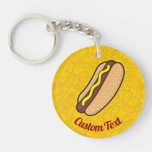 Porte-clefs Porte - clé Hotdog