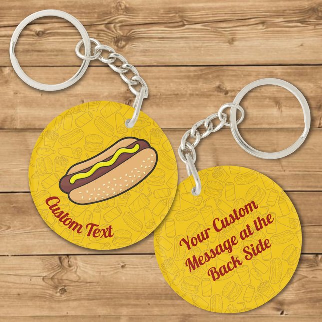 Porte-clefs Porte - clé Hotdog (Créateur téléchargé)