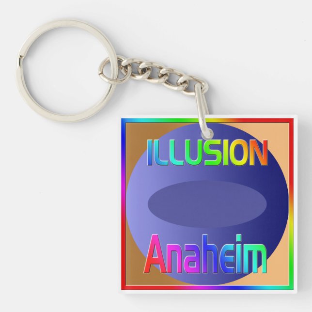 Porte-clefs porte - clé "ILLUSION Anaheim" ! (Devant)