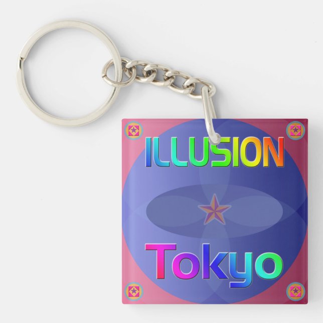 Porte-clefs porte - clé "ILLUSION Tokyo" ! (Devant)