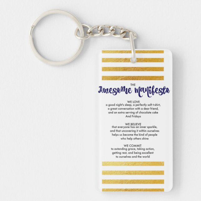 Porte-clefs Porte - clé impressionnant de manifeste de Sorta (Devant)