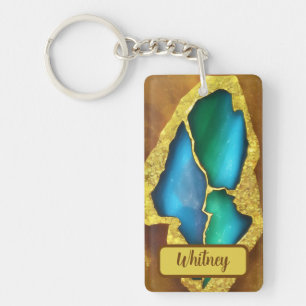 Porte-clefs Porte - clé inspiré par la Tourmaline (01)