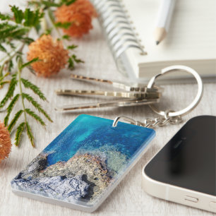 Porte-clefs Porte - clé inspiré par l'eau des Bermudes