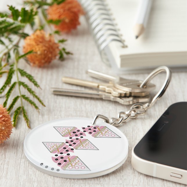 Porte-clefs Porte - clé irrésistible de crème glacée arrose (Devant Droit)