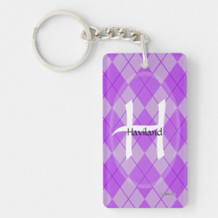Porte-clefs Porte - clé Jacquard Monogramme - Acrylique - HAMb