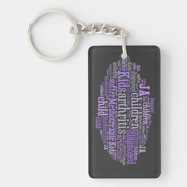 Porte-clefs Porte - clé juvénile JIA JRA de conscience (Devant)