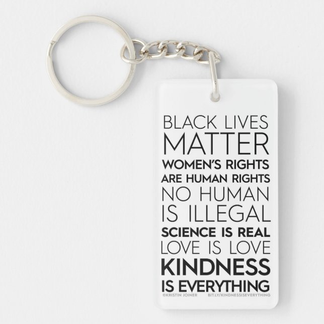 Porte-clefs Porte - clé #KindnessIsEverything (Devant)