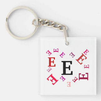 Porte-clefs Porte - clé - Lettres mélangées en rouge