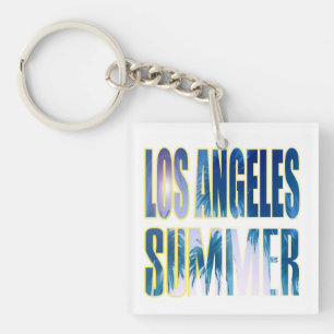 Porte-clefs porte - clé "Los Angeles Summer Letter Blue"