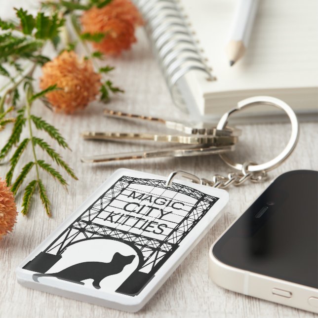 Porte-clefs Porte - clé magique de minous de ville (Devant droit)