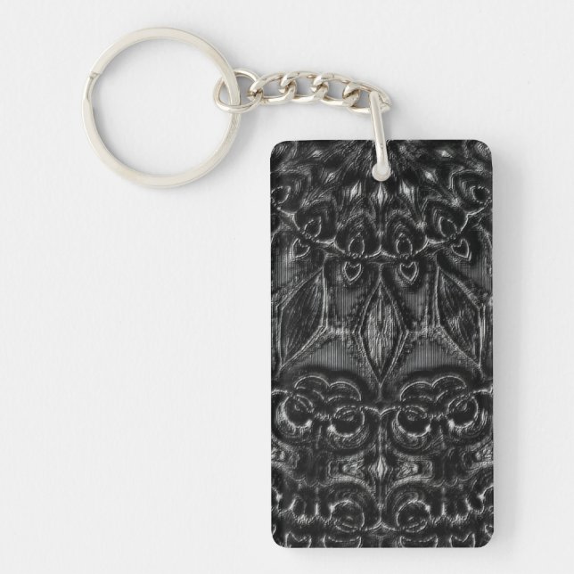 Porte-clefs Porte - clé Mandala Charcharbon (Devant)