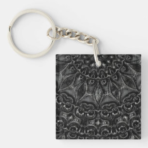 Porte-clefs Porte - clé Mandala Charcharbon